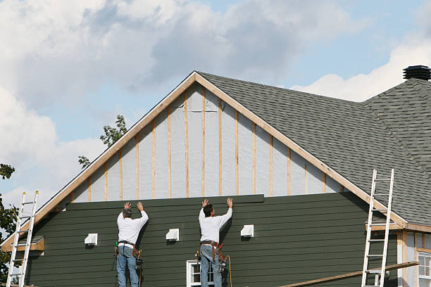 Professional Emergency Siding Repair technician working in Plymouth, PA